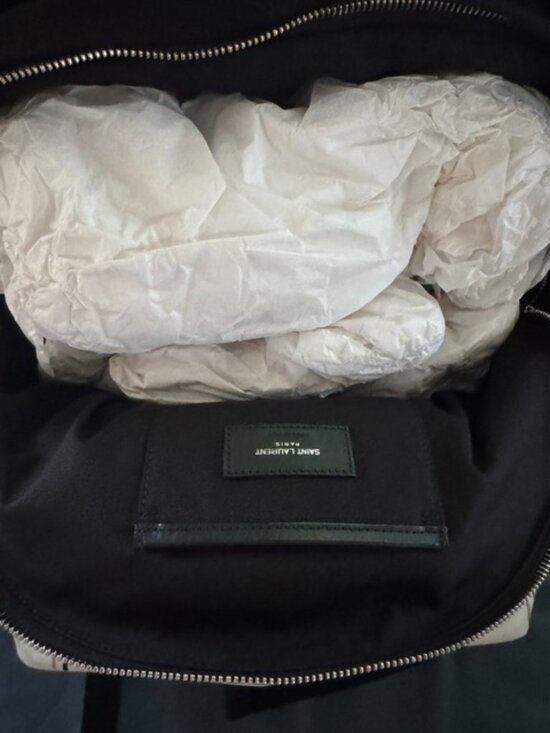 Saint Laurent x Basquiat City Backpack White Graffiti Nylon main image 10